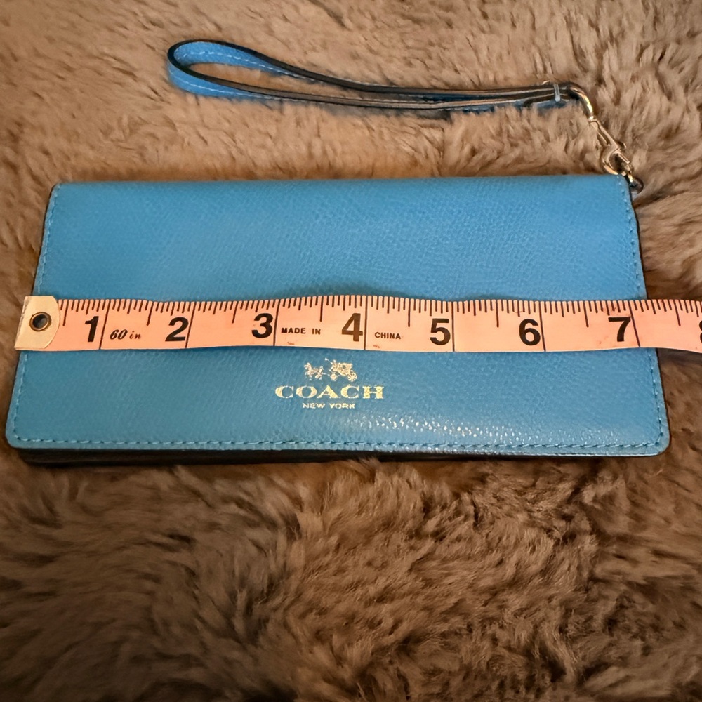 Coach Vibrant Blue Wristlet